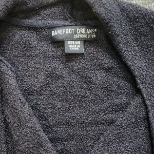 Barefoot Dreams Cozychic Lite Pockets Slate Gray Cardigan Womens Xxs Butter Soft